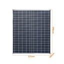 Panneau solaire photovoltaïque 20W 12V 39x32,5 cm Module solaire portable étanche pour batteries Alimentation de secours Utilisation domestique 2