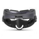 Pannello facciale per visore VR con campo visivo regolabile, telaio imbottito con copri-naso e aperture di ventilazione in grigio scuro 1