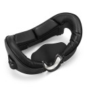 Pannello facciale per visore VR con campo visivo regolabile, telaio imbottito con copri-naso e aperture di ventilazione in grigio scuro 3