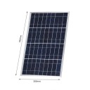 Pannello solare esterno 10W 12V 33,5x20 cm Impermeabile IP65 Caricabatterie solare per batterie Alimentazione di emergenza Utilizzo domestico in giardino 2