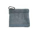 Panno di pulizia per golf in microfibra 14 x 12 cm Panno morbido con gancio Accessorio compatto e portatile per la pulizia di bastoni e palline 4