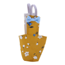 Pannolino in cotone per pappagalli 13 x 6,5 cm Motivo giallo scuro con fiori Farfalla blu a pois Strumento protettivo per uccelli 1