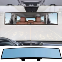 Panoramische auto-achteruitkijkspiegel voor kinderen 180° Antireflecterend blauw glas HD-optiek Nachtelijk rijden Clip-on ontwerp Onbreekbaar 6