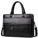 Pánská crossbody taška na notebook 37 x 28 x 6 cm se dvěma madly odnímatelným popruhem a přední kapsou na zip do práce i na cesty 2