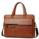 Pánská crossbody taška na notebook 37 x 28 x 6 cm se dvěma madly odnímatelným popruhem a přední kapsou na zip do práce i na cesty 5