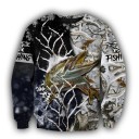 Pánská mikina s potiskem ryby 1