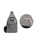 Pánska plátená crossbody taška na hrudník 17x32x5 cm Vodeodolná taška cez rameno na šport Cestovanie Turistiku Kempovanie 4