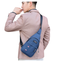 Pánska plátená crossbody taška na hrudník 17x32x5 cm Vodeodolná taška cez rameno na šport Cestovanie Turistiku Kempovanie 7