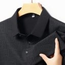 Pánska polokošile s krátkym rukávom Jednofarebná Jednoduché vzorovanie Límeček Gombíky Polyester Klasický strih 7