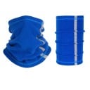 Pánska športová šála do 60 cm Jednofarebná polyesterová s bočným prúžkom Ľahký teplý doplnok pre vonkajšie aktivity Pohodlná krátka šála 3