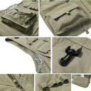 Pánska vesta s kapsami na zips a zapínaním na zips nylon polyester pre rybárčenie, turistiku, prácu vonku a každodenné nosenie 6