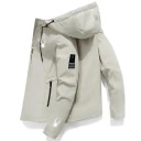Pánska vetruodolná športová bunda s kapucňou na zips s motívom pavúka O-krk s vreckami POLYESTER rôzne 2