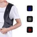 Pánska vyhrievaná vesta s ohrevom chrbta 3 teplotné režimy polyester čierna pre zimné nosenie, prácu vonku a outdoorové aktivity 4