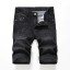 Pánske čierne džínsové kraťasy 16