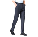 Pánske elegantné spoločenské nohavice s vreckami Jednobarevné formálne nohavice Rôzne farby Pohodlný strih Polyester Spandex 5