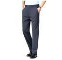Pánske elegantné spoločenské nohavice s vreckami Jednofarebné formálne nohavice Rôzne farby Pohodlný strih Polyester Spandex 13