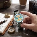 Pánske hodinky Chronograf s dátumom Vodotesné 100 m Pouzdro 38 mm Nerezová oceľ 316L Svietiace indexy BGW9 Na každodenné nosenie aj plávanie 7