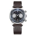 Pánské hodinky Chronograf s tachymetrem Vodotěsné 100 m Pouzdro 38 mm Nerezová ocel 316L Minerální sklo Kožený řemínek Na každý den 9