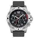 Pánské hodinky NORTH EDGE MACH 2 se solárním nabíjením a tachymetrem 22 mm černý textilní řemínek Nerezová ocel Pro outdoor a volný čas 1