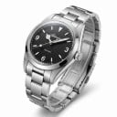 Pánske hodinky Vzorovaný ciferník so svietiacimi indexmi Vodotesné 100 m Puzdro 36 mm Nerezová oceľ 316L Na každodenné nosenie aj plávanie 1