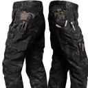 Pánské nepromokavé taktické kalhoty Vícekapsové odolné kalhoty Cargo styl Outdoorové kalhoty Pevný materiál Funkční pánské oblečení 7