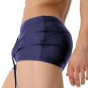 Pánske plavky Polyester Spandex Jednofarebné So znakom na boku Na šnúrku Elastické Rýchloschnúce Športový strih 2