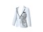 Pánské sako s 3D stříbrnými květinami J2670 28