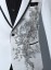 Pánské sako s 3D stříbrnými květinami J2670 6