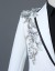 Pánské sako s 3D stříbrnými květinami J2670 7