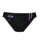 Pánske slipové plavky jednofarebné s prúžkami Nylon Spandex Priliehajúci strih Elastický pás Plavky na pláž bazén s nápisom cm 7
