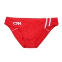 Pánske slipové plavky jednofarebné s prúžkami Nylon Spandex Priliehajúci strih Elastický pás Plavky na pláž bazén s nápisom cm 1