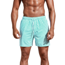 Pánske šortkové plavky Na šnúrku Pruhované Polyester Spandex Rychleschnoucí Elastické Letné plavky na pláž aj bazén 7