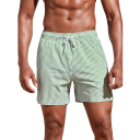 Pánske šortkové plavky Na šnúrku Pruhované Polyester Spandex Rychleschnoucí Elastické Letné plavky na pláž aj bazén 4