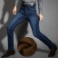 Pánské stylové džíny J1520 4