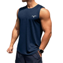 Pánske tielko jednobarevné s kulatým výstrihom O Potisk letícího vtáka Polyester Ľahký letný top na šport voľný čas 7