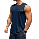 Pánské tílko jednobarevné s kulatým výstřihem O Potisk hory Polyester Lehký letní top na sport volný čas příroda 6