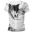 Pánske tričko s potlačou vlka T2081 4