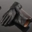 Pánske zimné kožené rukavice J1545 1