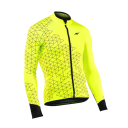 Pánský cyklistický dres s dlouhým rukávem s geometrickým vzorem na kolo a sport do chladnějšího počasí 2