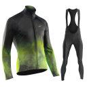 Pánský cyklistický set dres s dlouhým rukávem a kalhoty s laclem na kolo a sport do chladnějšího počasí 2