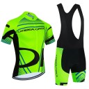 Pánský cyklistický set – dres s krátkým rukávem a kraťasy s laclem, odolný proti potu, pro cyklistiku, sport a volnočasové aktivity 2
