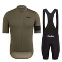 Pánsky cyklistický set Dres s krátkym rukávom a celým zipom Laclové kraťasy s vycpávkou Pružný materiál 80% polyester a 20% spandex Na kolo 2