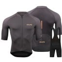Pánsky cyklistický set RAUDAX dres a laclové kraťasy Krátky rukáv Zip Zadné kapsy Priedušný materiál Lycra spandex a polyester Na bicykel 4