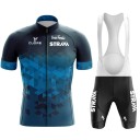 Pánský cyklistický set Strava – dres s krátkým rukávem na zip a kraťasy s laclem, prodyšný, pro cyklistiku, sport a aktivity 5