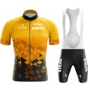 Pánský cyklistický set Strava – dres s krátkým rukávem na zip a kraťasy s laclem, prodyšný, pro cyklistiku, sport a aktivity 3