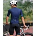 Pánský cyklistický sportovní dres s krátkým rukávem na zip se 3 zadními kapsami pro cyklistiku, sport a venkovní aktivity 5