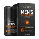 Pánský opalovací krém na obličej krk a tělo SPF 90+ PA+++ 3v1 hydratační solární blokátor proti slunečnímu záření UVA i UVB 50 g 1