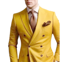 Pánský set z bavlny a vlny Elegantní sada saka a kalhot pro muže Jednobarevný formální komplet s kapsami a knoflíky Stylový oblek v různých barvách 6