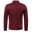 Pánsky sveter s dlhým rukávom a rolákovým golierom Polovičný zips Jednofarebný polyesterový sveter Elegantný a pohodlný moderný sveter viac farieb 10
