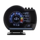Pantalla LCD de 3" para coche, 8,6 x 10,9 cm, OBD2, velocímetro, temperatura del agua y del aceite, consumo de combustible, RPM, kilómetros 1